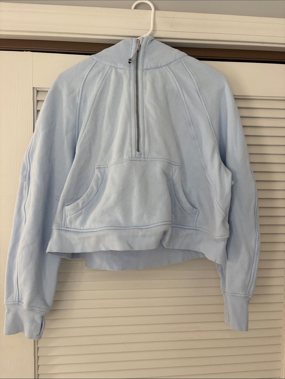 Lululemon Light Blue Half-Zip Sweatshirt